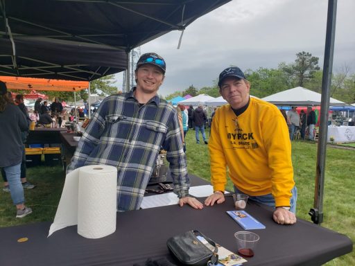 John & the Co-owner of Running Hare Vineyards.