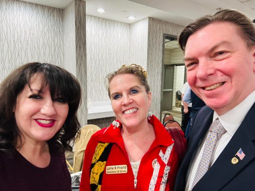Linda Preece, Lorie Friend, and John at the Baltimore County RCC Monthly Meeting