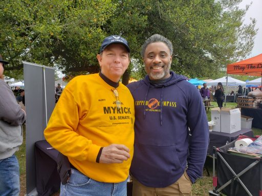 John & Herb Banks, Co-owner of Copper Compass Craft Distilling Company.