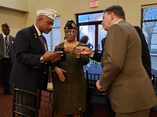 John & Charles Eggleston, NFL Hall of Famer and National Director of the Military Order of the Purple Heart