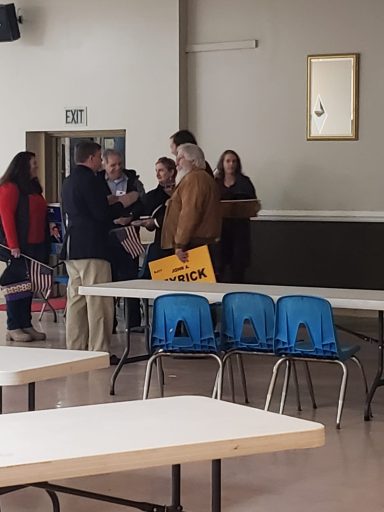 John Speaking with Voters