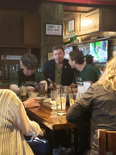 Meeting with Voters at Union Jack's