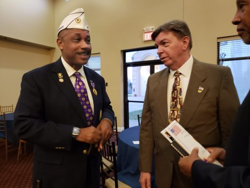 John & Charles Eggleston, NFL Hall of Famer and National Director of the Military Order of the Purple Heart