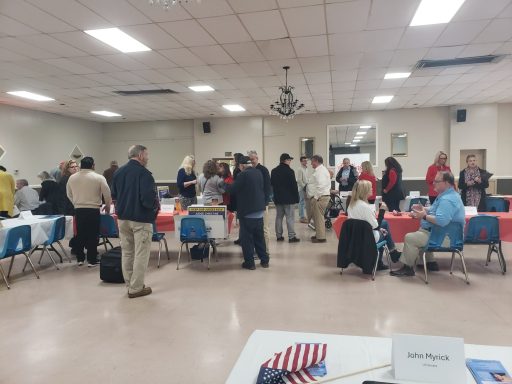 Lively Crowd of Interested Voters